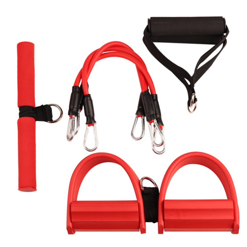 

3 Tubes Strong Fitness Yoga Resistance Bands Latex Pedal Exerciser Sit- up Pedal Rally chest expander Fitness Body Building