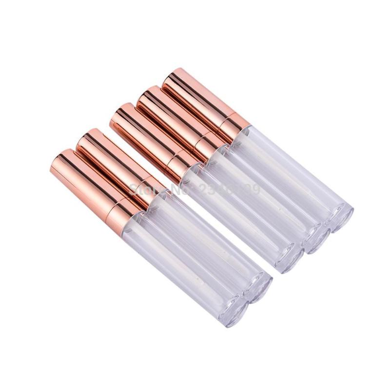 

6ml Pretty Empty Lip Gloss Tube 50 Pieces Mini Refillable Bottle Lipgloss Sample Lip Bottle Container Beauty Tool Women Gir