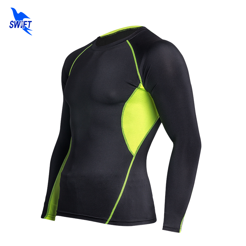 

Fleece Lined Long Sleeve Compression T-Shirt Thermal Gym Fitness Tights Skinny Yoga Running Shirt Rashgard Men'S Sportswear Tops, Black v2