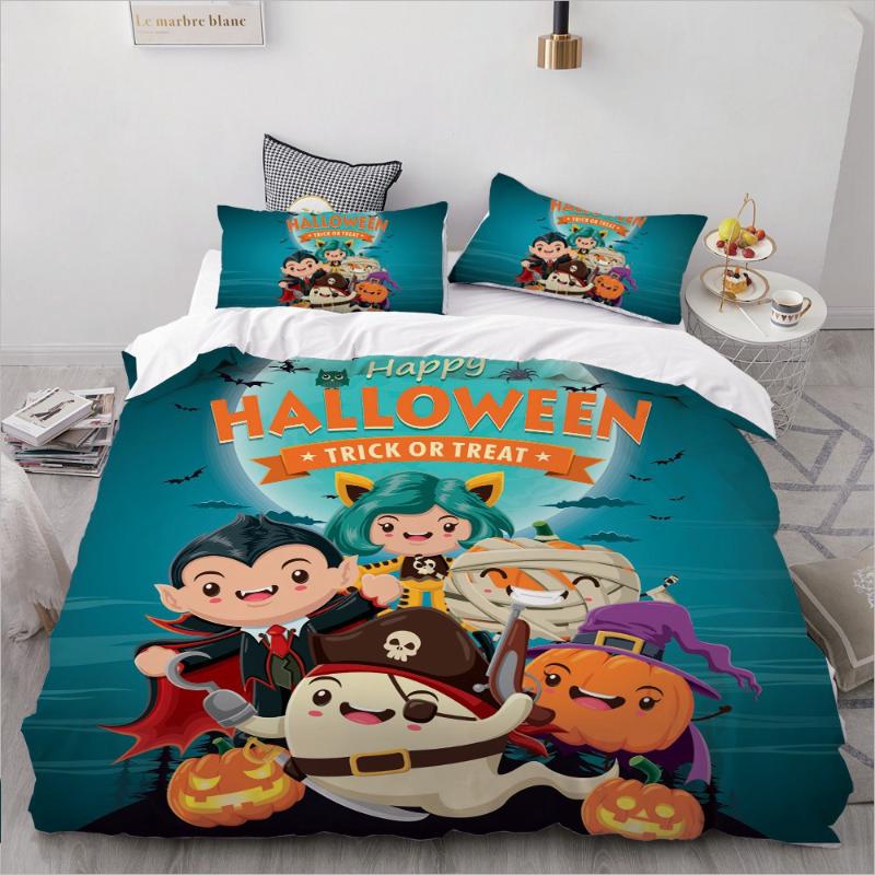 

Halloween ghost Bedding King/Queen,3D Cartoon Bedding set for Kids/baby/children Duvet Cover Set Single,Quilt/Blanket Cover, Hw 910
