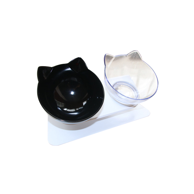 

Cat Bowls Double Bowls With Raised Stand Pet And Water For Cats Dogs Feeders Non-slip Cat Bowl Pet Supplies
