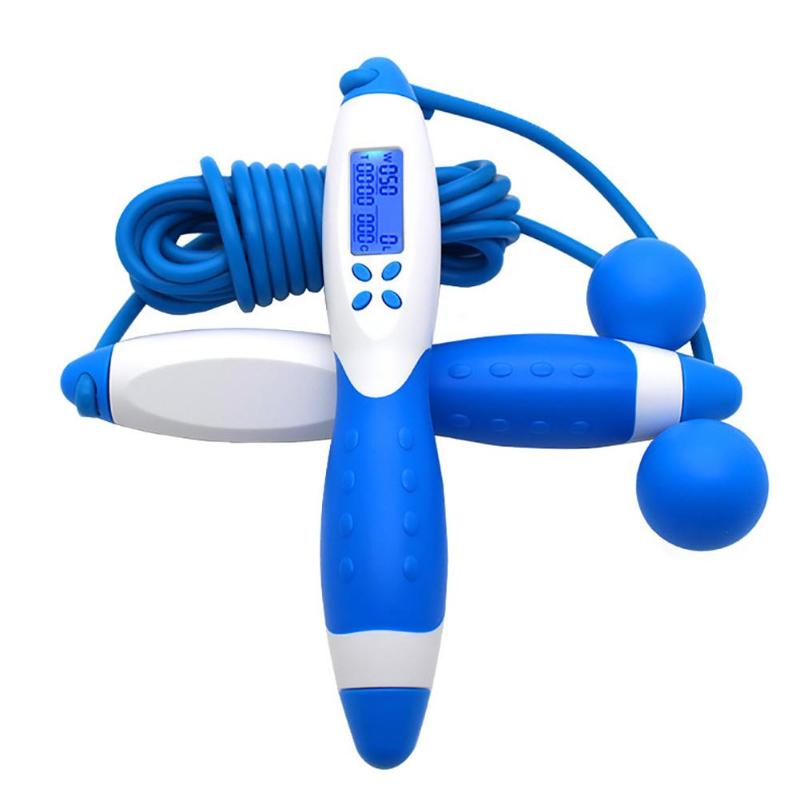 

New Unisex Digital Counter Anti Slip Handle Jump Skipping Rope Bodybuilding Exercise Tool