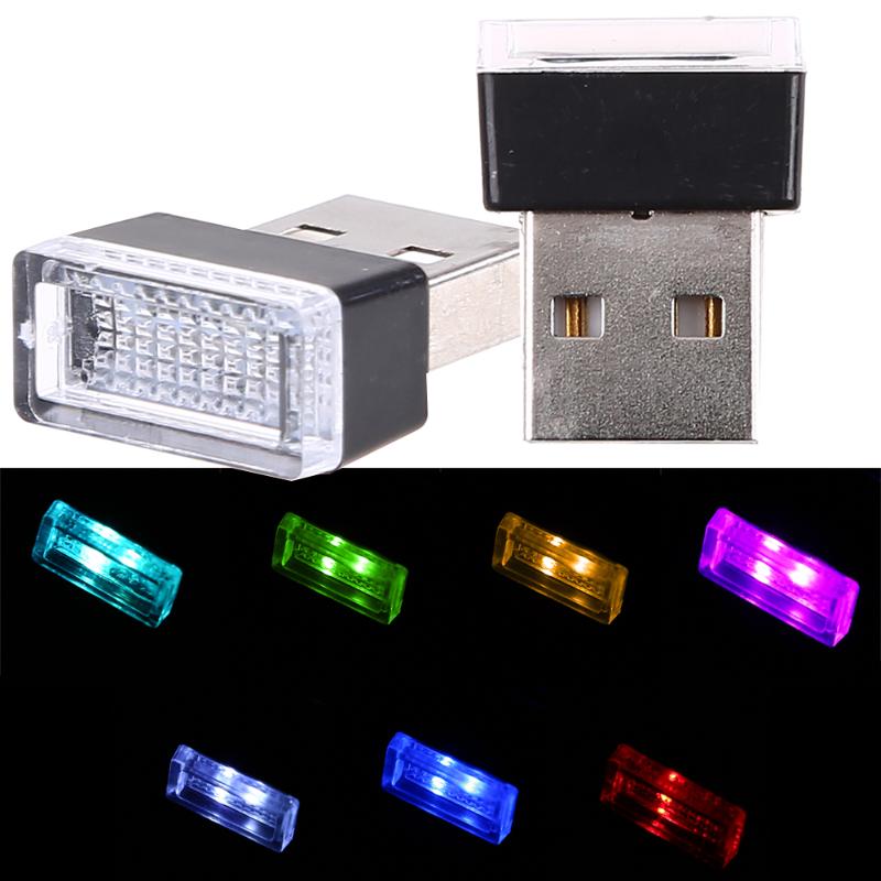 

USB LED Lamp Car Indicator Decorative Atmosphere light Auto Interior Ambient Lights