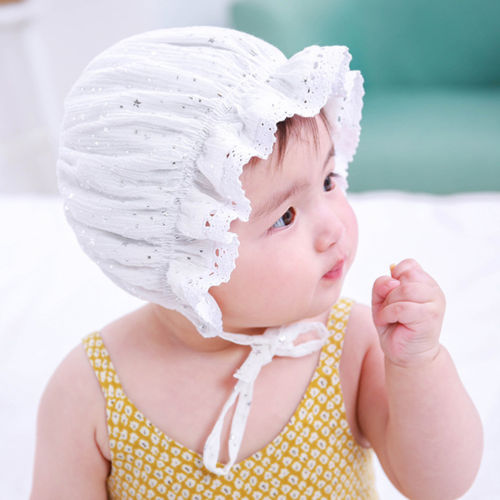 

Baby Girl Cotton Lace Hat Bucket Summer Hat Cap Bonnet Newborn Photography Props Hot New Baby Girl Cap Star Chalaza Princess