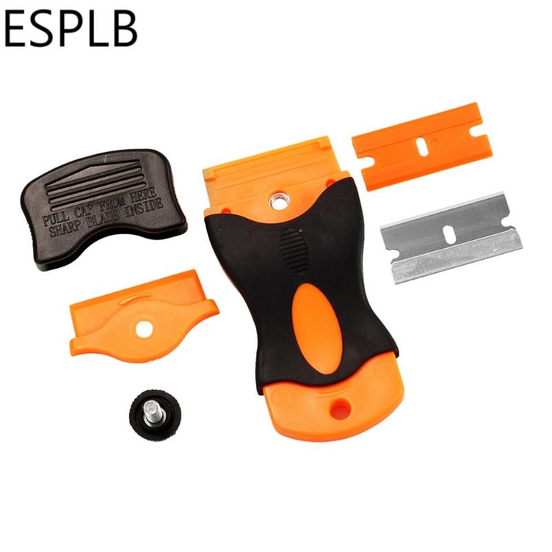 

Razor Plastic Handle Scraper Squeegee with Plastic/Metal Blades for UV Glue Remover Mobile Phone Touch Screen Sticker Cleaner