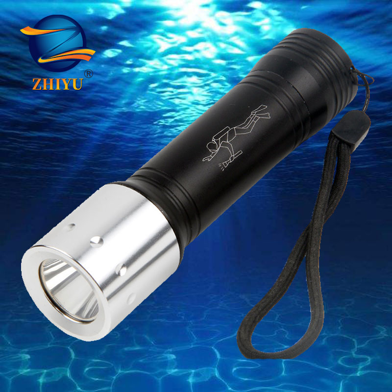 

ZHIYU Professional Diving LED XML T6 High Power 18650 Battery Camping Dive Underwater Waterproof Tatical Flash Lights