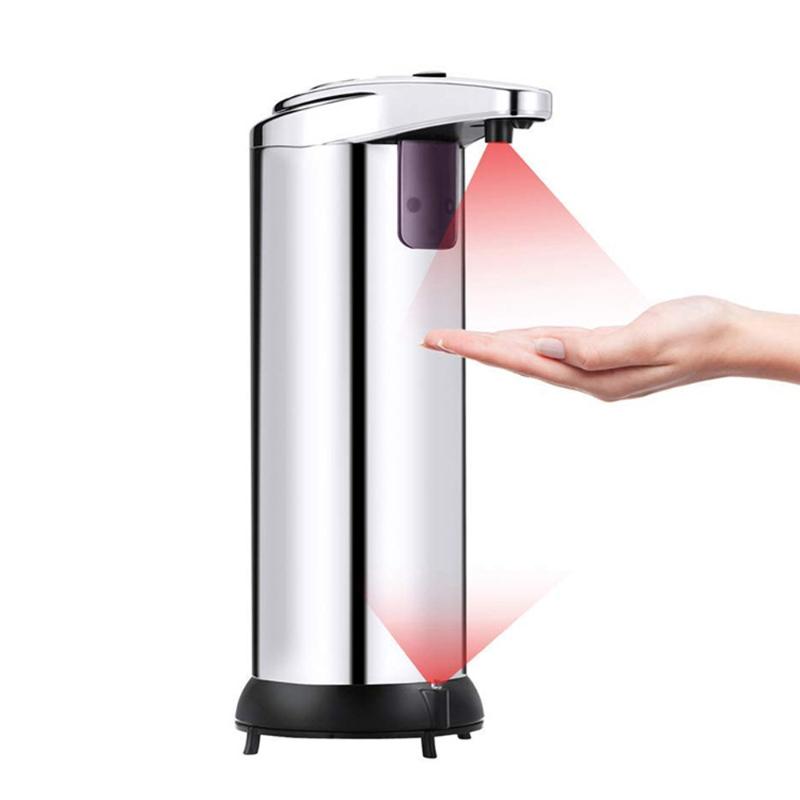

Automatic Bathroom Accessories Refillable Liquid Soap Dispenser Home Kitchen Gel Detergent Stainless Steel Soap Dispensers