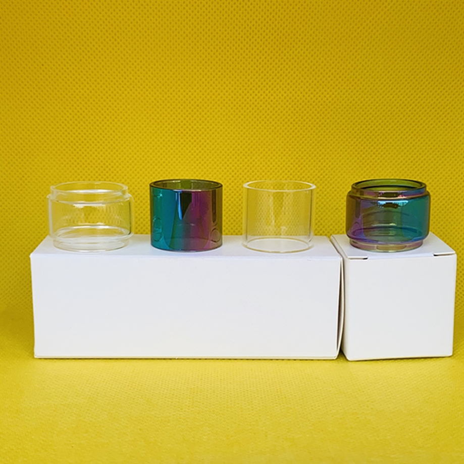 

Glass Tube for Oumier Wasp Nano 23mm 2ml RTA Normal Extended Bulb Tube Clear Rainbow with 1/3/10pcs retail package