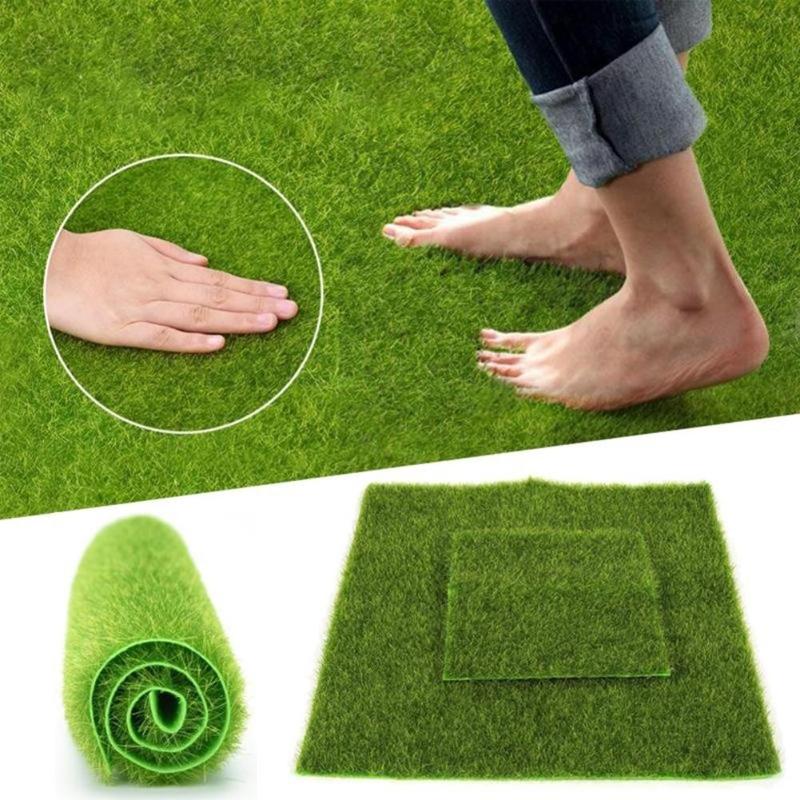 

Synthetic Artificial Grass Mat Turf Lawn Garden Landscape Ornament, 15x15cm