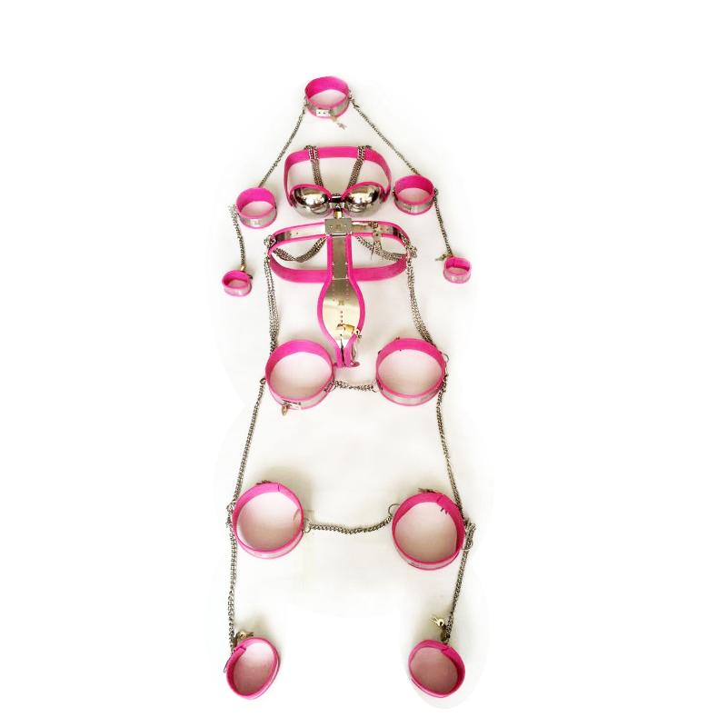 

SM Chastity Pants Torture Male Female Stainless Steel Chastity Belt Pants Dairy Clothing Bound