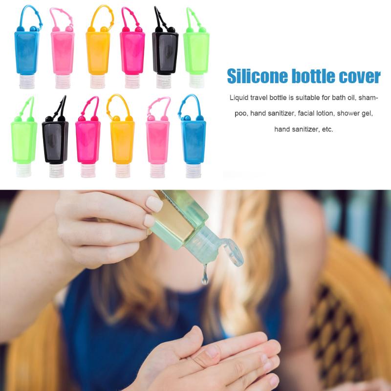 

Professional New Travel Points Bottling 12pcs 30ml Portable Silicone Bottle Case Hand Sanitizer Perfume Bottle Cover
