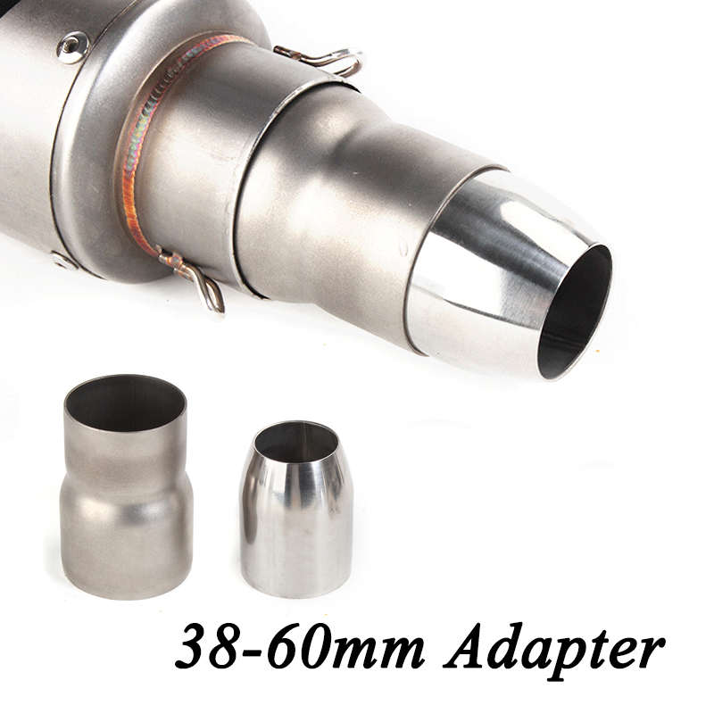 

60mm To 51mm 51mm to 38mm Motorcycle Exhaust Pipe Adaptor Exhaust Connector Link Tube Pipe