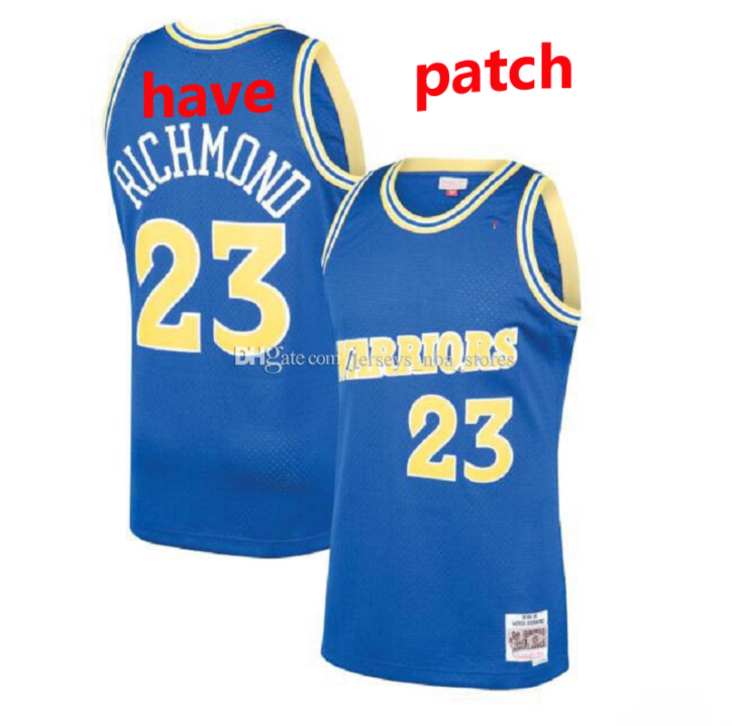

Men Golden State Warriors Mitch Richmond Mitchell & Ness Navy Alternate 1990-91 Hardwoods Classics Authentic Jersey 01, Color1
