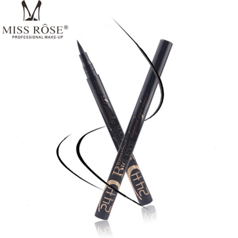 

MISS ROSE Black Liquid Eyeliner Pen Eye Pencil Makeup Make Up Eye Liner Long-Lasting Waterproof Maquillage Cosmetic Tools.w