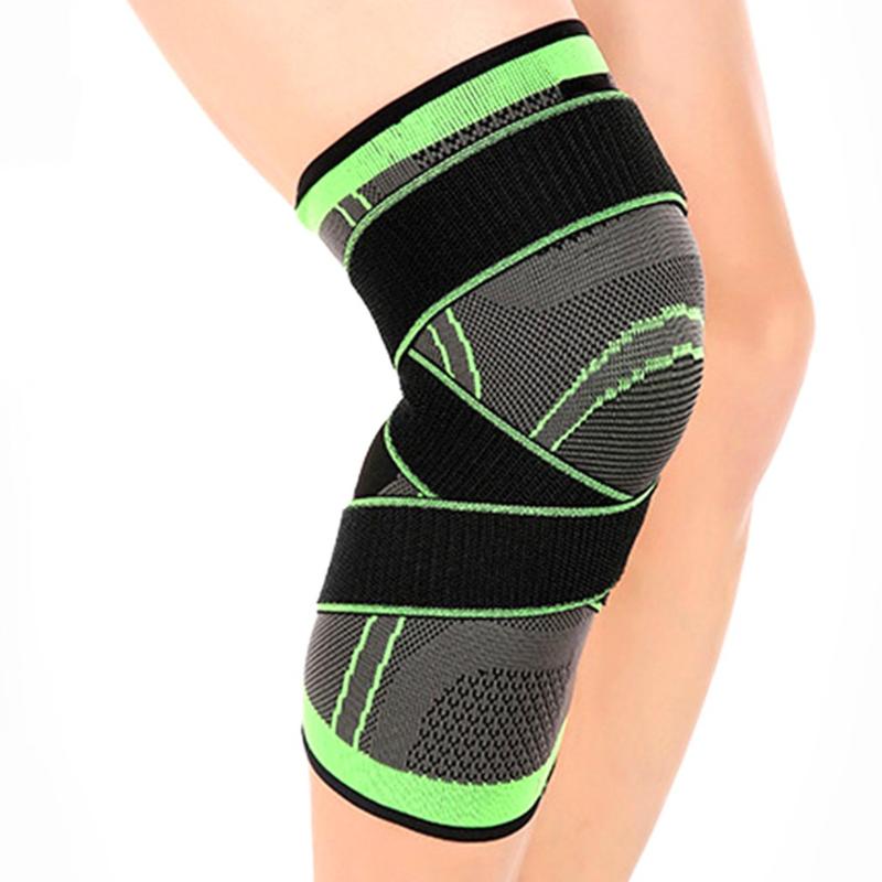 

High Flexibility Knee Pad Knee Support Protection in Professional Sports Pad Basketball Tennis Cycling Outdoor, Green