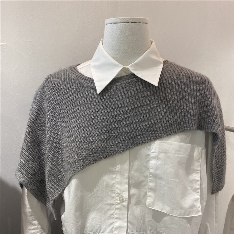 

OUOI Shawl with net red shirt autumn and winter with skirt knotted knitted scarf autumn women scarf women winter