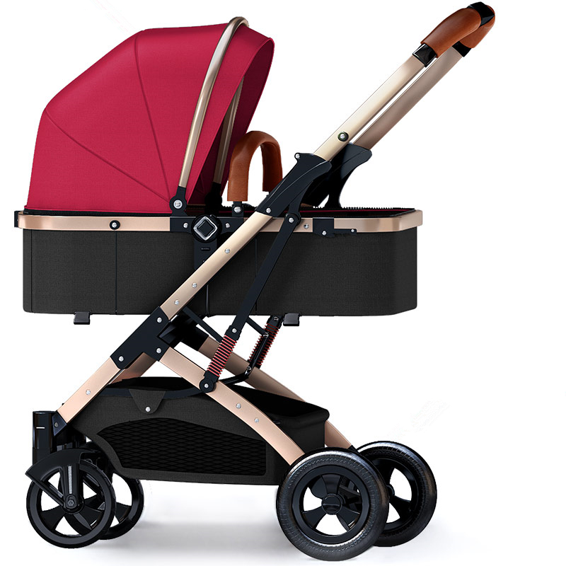 

6.9Kg Adjustable Luxury Baby Stroller 3 in 1 Portable High Landscape Luxury Stroller Hot Mom Pink Travel Pram Pushchair