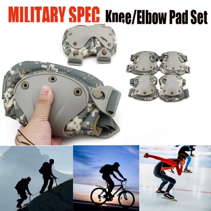 

2Pcs Outdoor Knee&Elbow Protector Set For Cycling/Climbing Ventilated Easy Adjusted Protective Knee Set Sports Safety Accessory, White