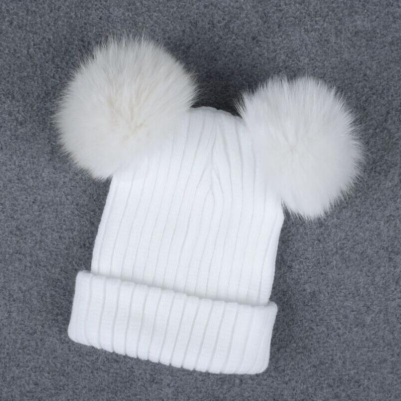 

New Fashion Women Winter Warm Knit Beanie Hat Knitted Ladies Fashion Cute Christmas Gifts Stylish Womens Knitted Beanies, White