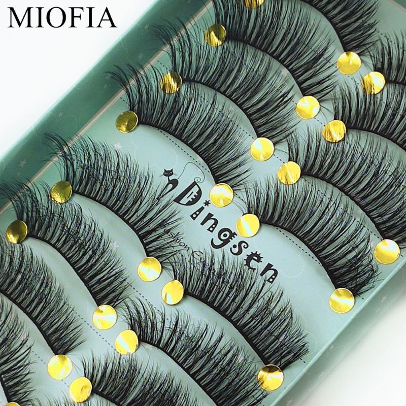 

10 pairs of artificial 3D mink eyelashes naturally messy dramatic eyelashes fluffy and delicate eye makeup eyelash extensions