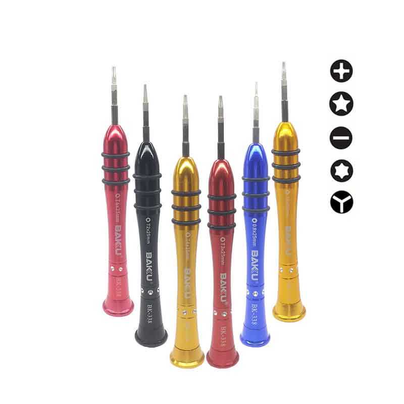 

Professional Precision Screwdriver BAKU BK-338 for 7 plus 6 6S 5S Repair Tools 5 Point Star Pentalobe 0.8mm Screw Driver