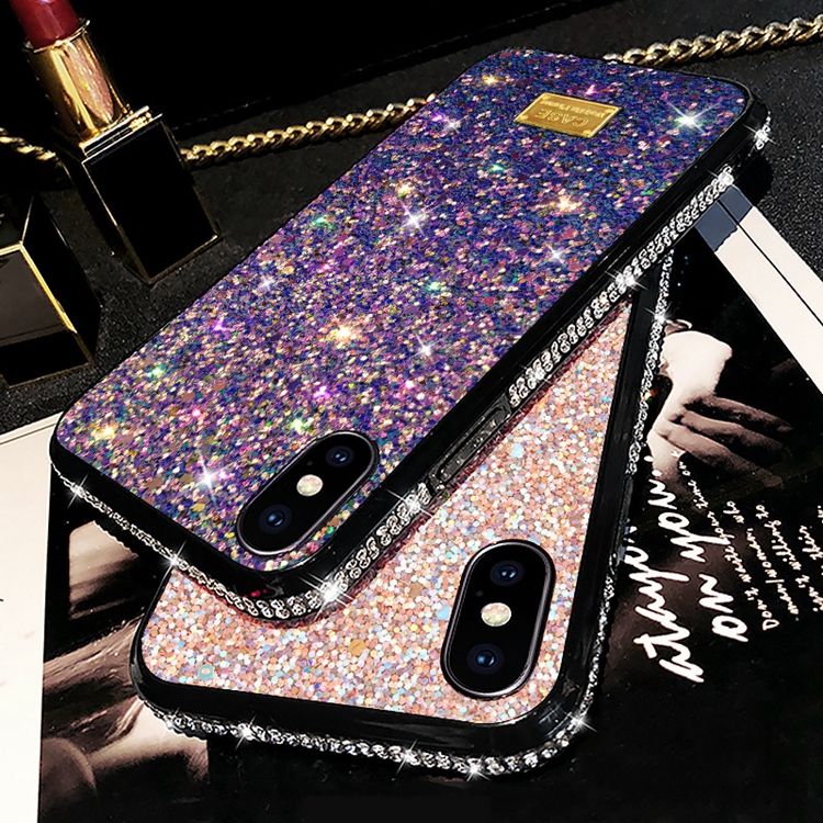 

Glitter Powder Gradient Premium Diamond Case For iPhone 12 11 PRO XS MAX XR X 7 8 Plus Blingbling Designer Women Phone Case, Mix colors / best selling colors