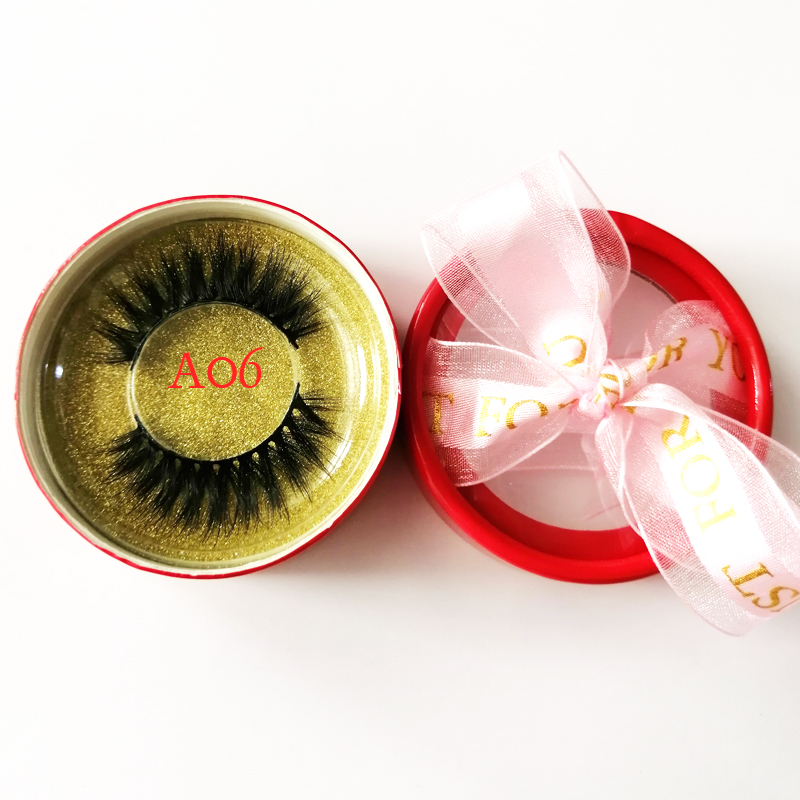 

New style factory direct sale 3D mink handmade eyelashes with customized package High quality 3D true mink eyelashes with 11