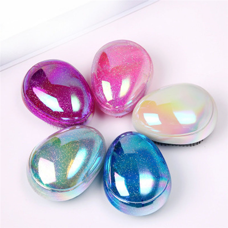 

1Pc Fashion Egg Round Shape Hair Comb Women Girls Shower Brush Styling Tools Detangling Combs Hair Care Comb Travel Accessories