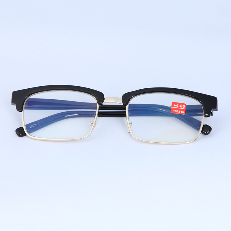 

Anti blue light Square Half Frame Reading Glasses Women Men New Semi Rimless Presbyopic Eyeglasses Female Male Hyperopia Eyewear