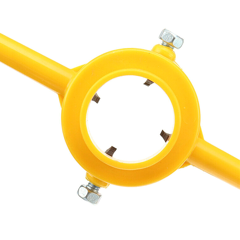 

6 pcs/Set PVC Thread Maker Yellow Pipe Threader Tool Set 1/2" 3/4" 1" NPT Tube --M25