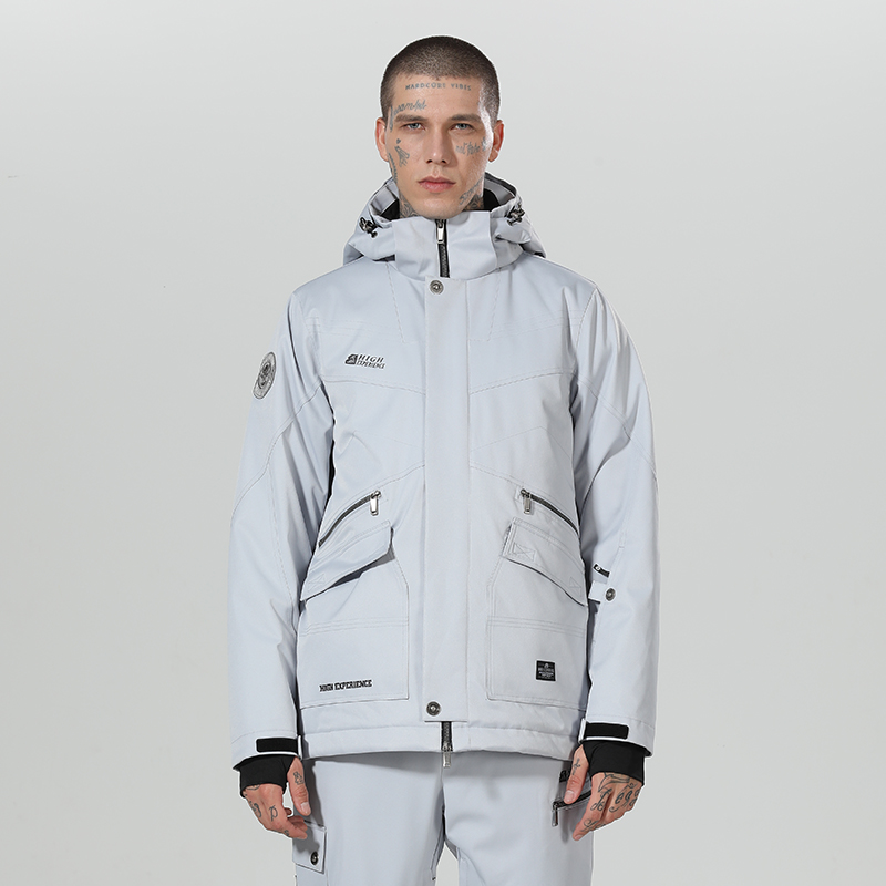 

Winter Jacket Ski Jacket Ski Men Winter Men Snowboard Skiing Sport Coat Waterproof Snowboarding Snow Coat, Man grey