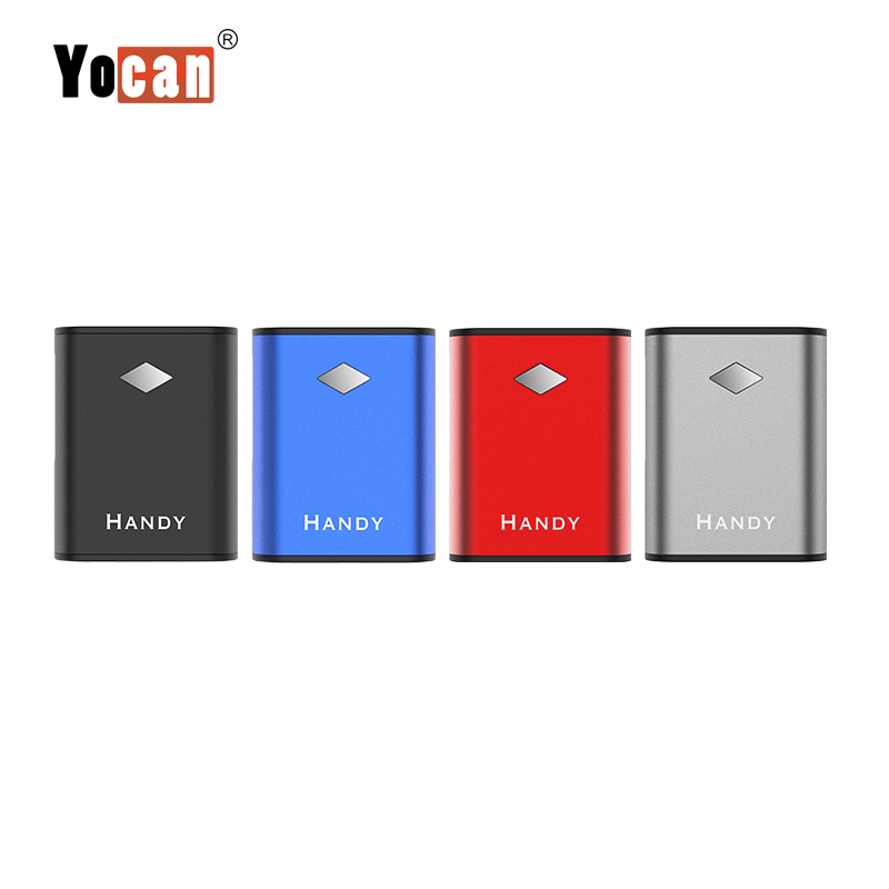 

100% Authentic Yocan Handy Box Mod 500mAh Battery Adjustable Voltage Vape Mods With Magnetic 510 Adapter For Thick Oil Cartridge DHL Free
