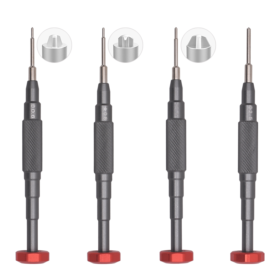 

New Precision 3D Screwdriver 0.6Y 0.8 Pentalobe 1.5 Phillips 2.5 Cross T2 Torx T1 Screwdriver for Mobile Phone Repair Tools Wholesale