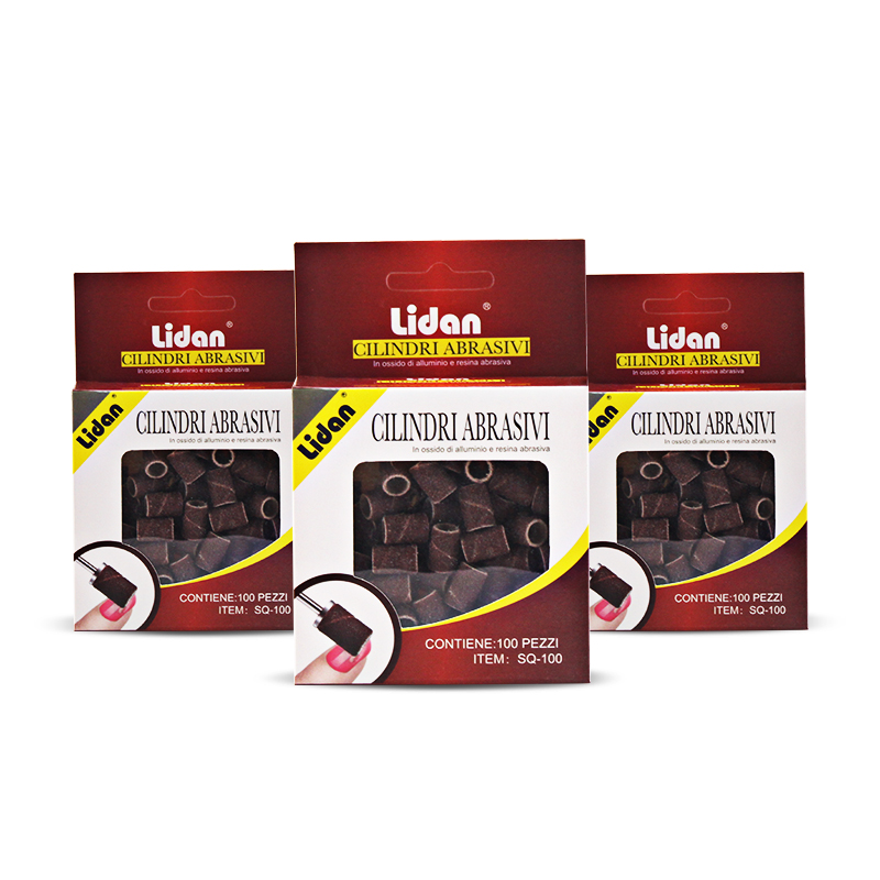 

Lidan 100pcs/bag Nail Art Sanding ring polishing head polish essential supplies grinding wheel manicure tool Three sizes choosen