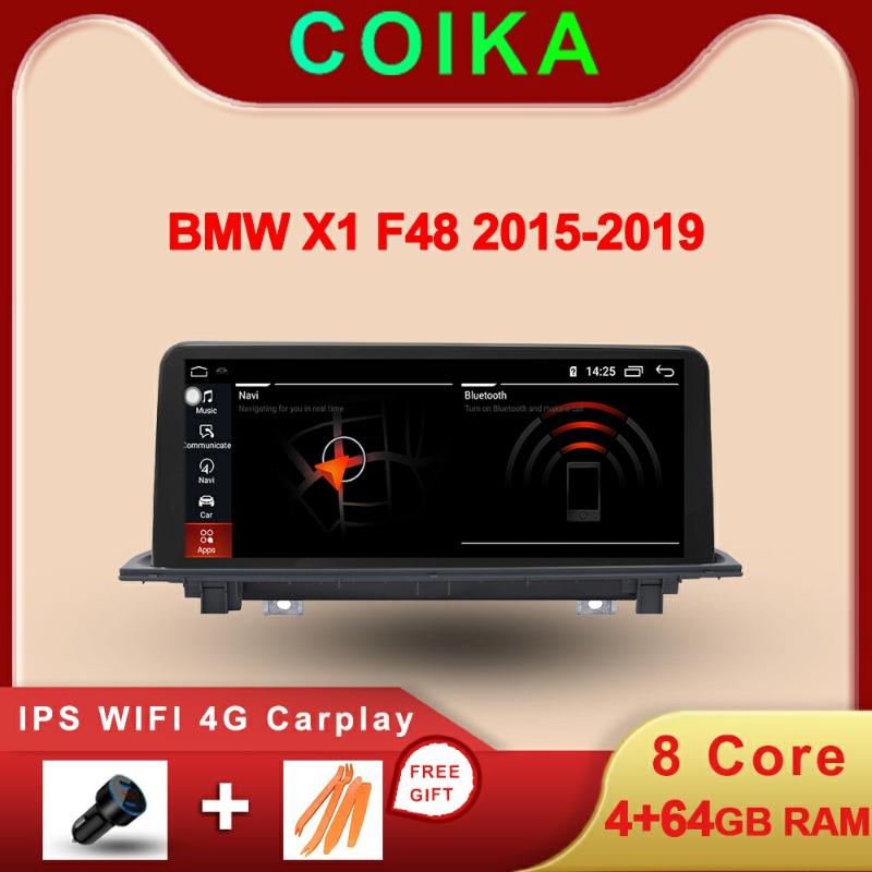 

COIKA 4+64GB 8 Core Android 9.0 System Car Display Screen For X1 F48 X2 2020-2020 GPS Navi Receiver WIFI 4G SIM BT IPT Touch PIP car dvd