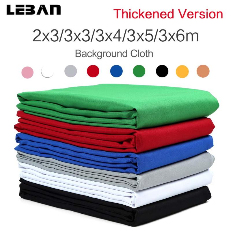 

Thicken Black White Green Blue Grey Red Yellow Muslin Photo Background Studio Photography Screen Chromakey Backdrop Cloth