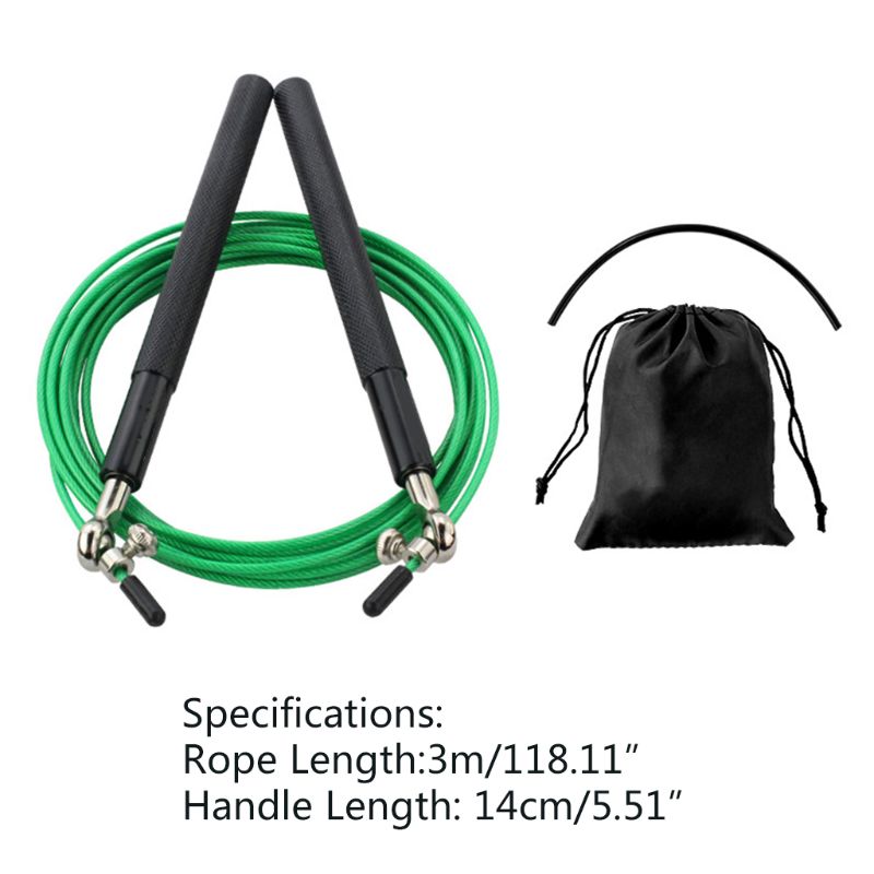 

10ft Cross Speed Jump Rope Professional Skipping Rope For Fitness Skip With Bag