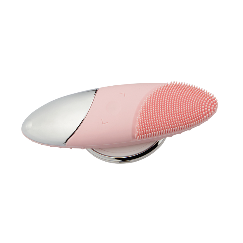 

Luxury Silicone IPX7 Grade Waterproof Electric Wireless Charging Brush Face Cleansing Brush Silicone Face Pore Cleaner Exfoliating Cleanser
