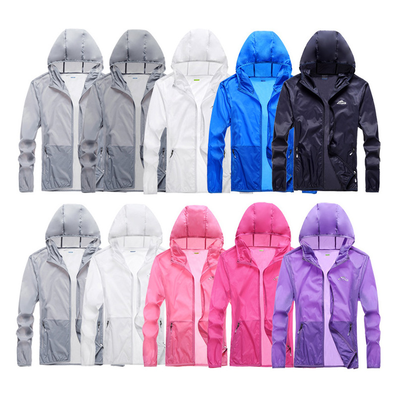 

MEN Sunscreen Jacket Hoodie Quick-Drying Summer Anti-Uv Shirts Ultralight Windbreaker Outdoor Waterproof Cycling Jacket, Light graymen