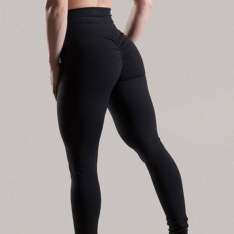 

Women High Waist Seamless Yoga Leggings Push Up Sexy Pants Girl Fitness Multi-colored Workout Sports Training Bottom Wear, Black