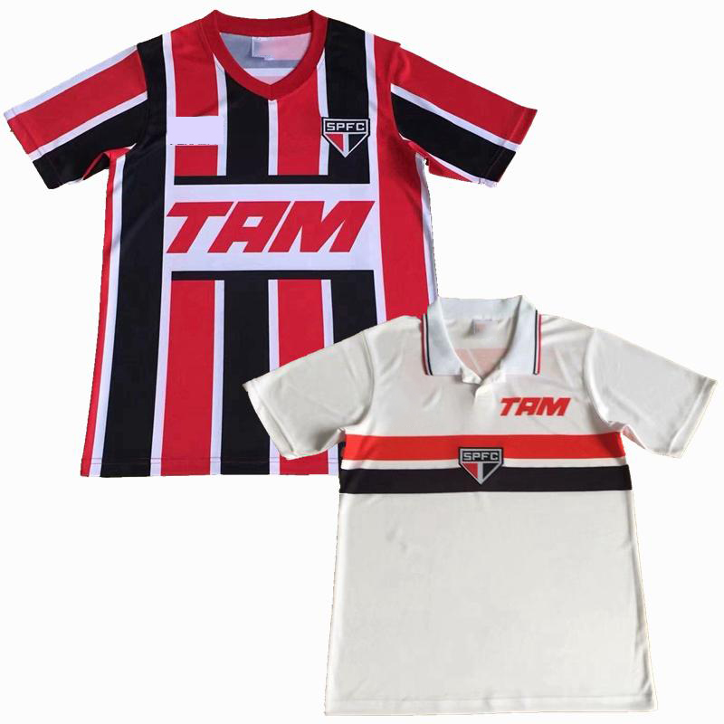 

1993 1994 Sao Paulo retro soccer jersey 93 94 home away classic vintage football shirt S-2XL, Black;yellow