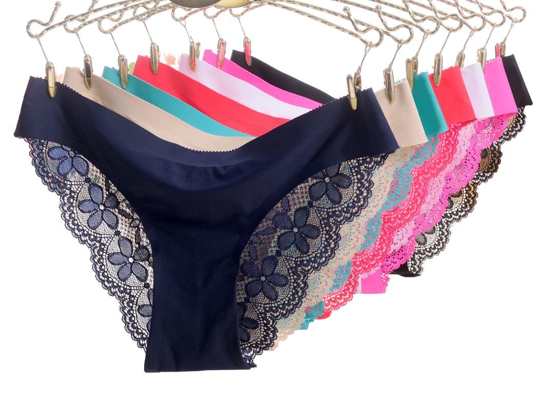 

Simple and Sexy!!! Women's Lingerie sexy panties seamless lace female underwear women underpants bikini panty briefs for women, Black