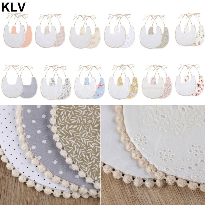 

1Pcs Newborn Cotton Embroidery Double Side Bibs Baby Girls Saliva Towel Toddler Feeding Burp Cloths Bandana Scarf Double-sided, H384