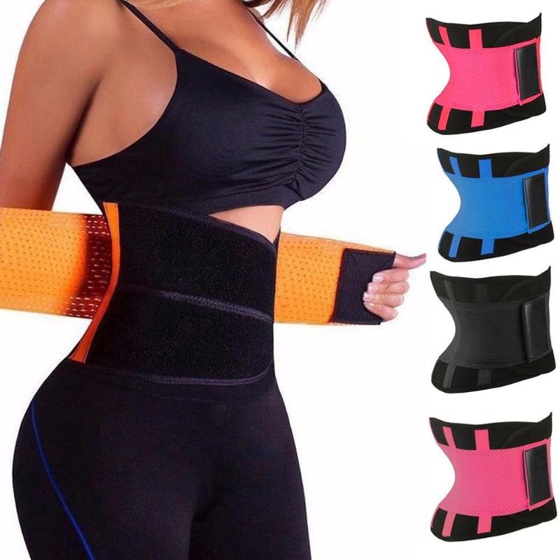 

Unisex Wear Resistant And Durable Sport Waist Trainer Belt Tummy Slimming Body Shaper Cincher Zipper Trimmer Sweat Perfect Body, Blue