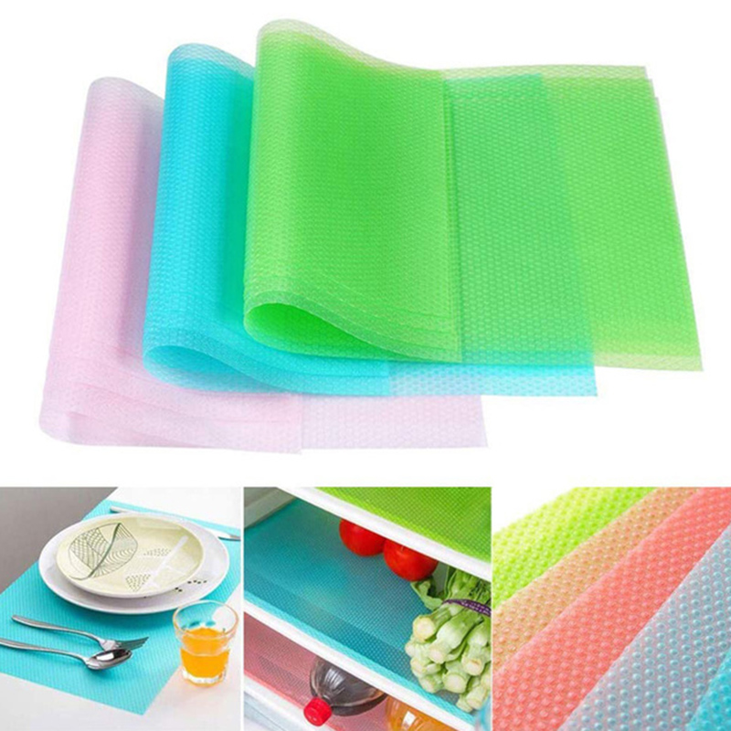 

Newly Cuttable Cabinet Liner Pad Wardrobe Drawer Mat Damp Proof Refrigerator Liner Pad Cuttable Dustproof Mats FIF66, Green