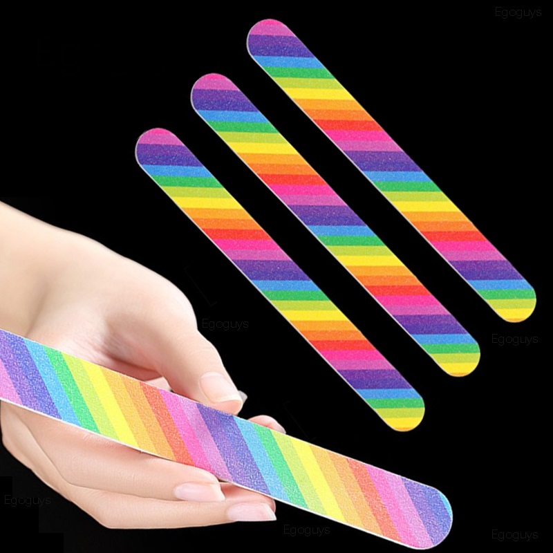

Colorful Nail Files Lime 100/180 Double Side Sanding Buffer Block Set Filer Sandpaper Nail File For UV Gel Polish Manicure Tool
