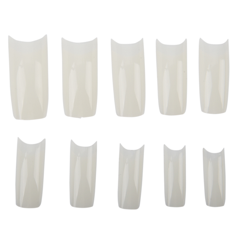 

500 FRENCH Acrylic False Artificial Tips Nail Art, Beige