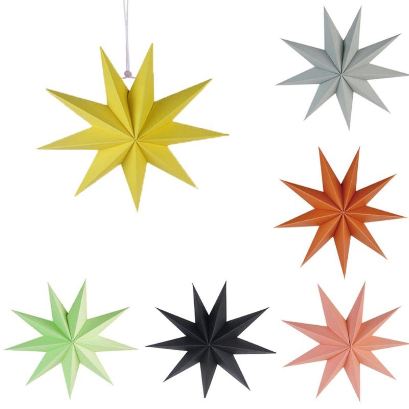 

New Year Decoration Xmas Hanging Paper Star Lantern Christmas Ornaments Festival Christmas Decoration For Home