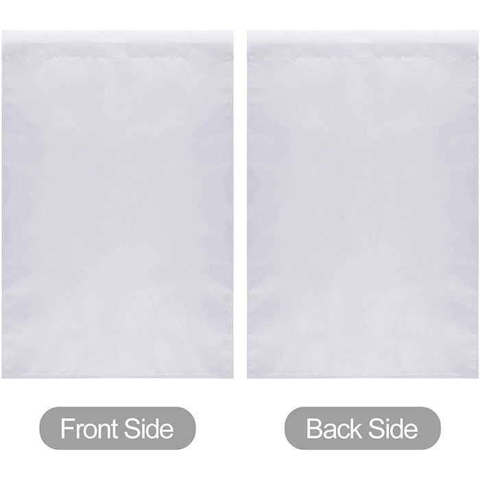 

12x18 Double Sided 3 layers ,DIY Yard White Plain Blank Garden Flags ,Sublimation 30x45cm 100D Polyester, Free Shipping