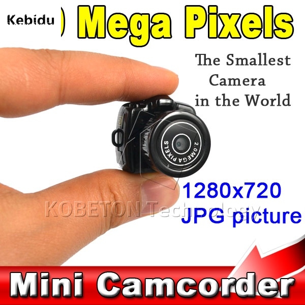 

Y2000 200W Micro Portable Camera HD CMOS 2.0 Mega Pixel Pocket Video Audio Digital Mini Camcorder 640*480 480P DV DVR 720P, As pic